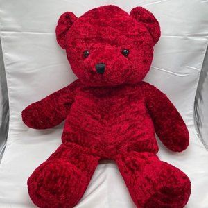 cintage main joy ltd red teddy bear 21” tall made in Korea soft cuddle  Plush